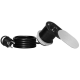 GNIAZDO MEBLOWE ORNO OR-GM-9042(GS)/G Ø6cm KABEL 1,9m 2xUSB SCHUKO